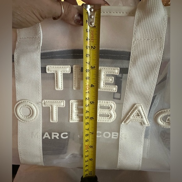 White Transparent Tote Bag - Picture 6 of 9